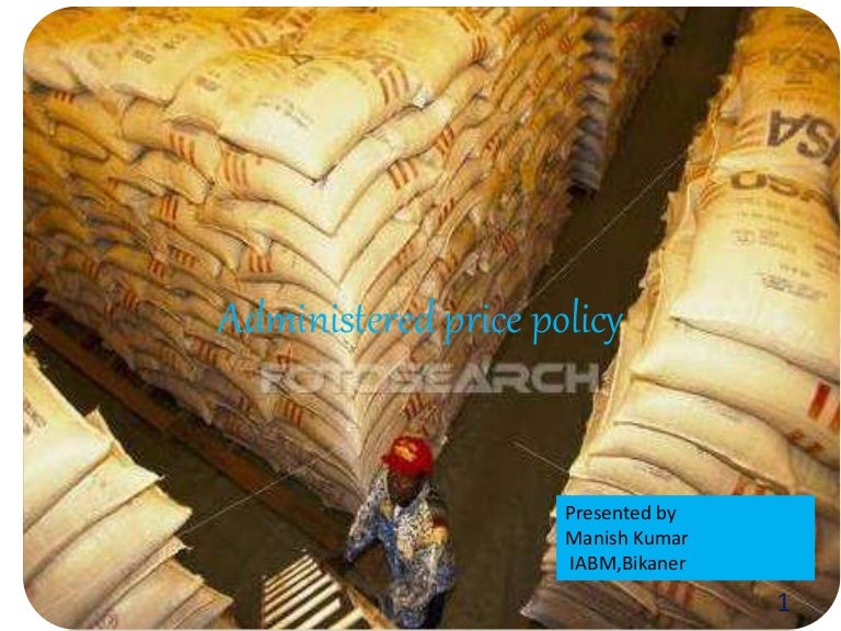 Administered price policy