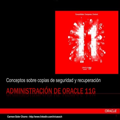 Copias de seguridad y recuperación en Oracle