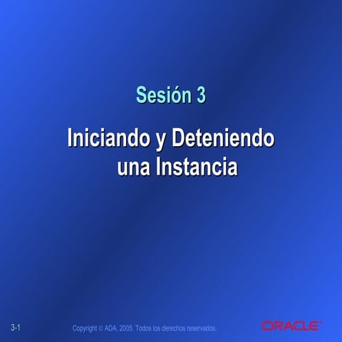 Administración de base de datos oracle - sesion 3