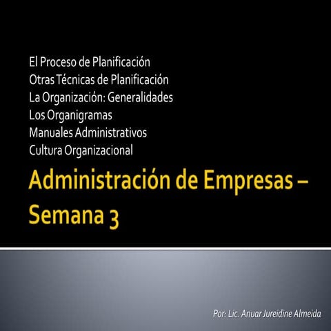 Administración de empresas   semana 3
