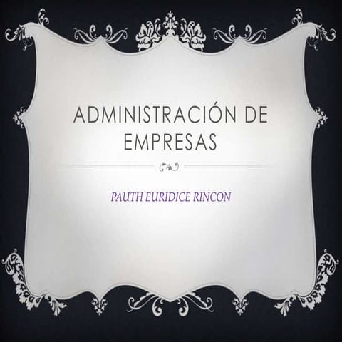 Administración de empresas pauth