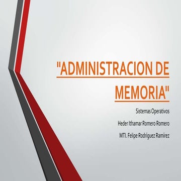 Administración de memoria