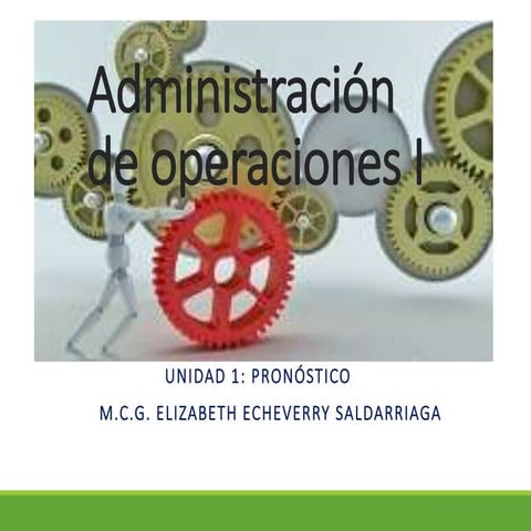 Administración de operaciones i | PPTX