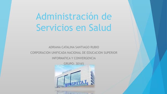 Administración de servicios en salud PPT