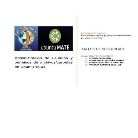 Administración de usuarios y permisos de archivos en ubuntu