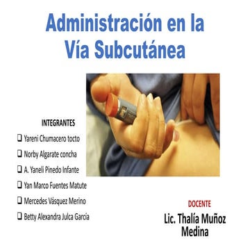Administración en la Vía Subcutánea- 2do Ciclo.pptx