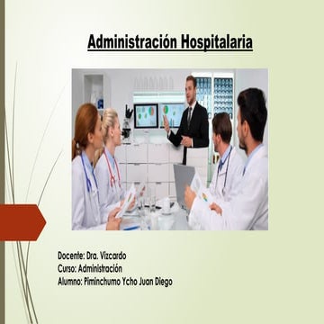 administración hospitalaria en saludRASD