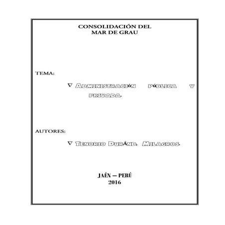 Administración Pública y Privada