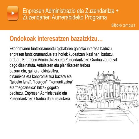 Enpresen Administrazio eta Zuzendaritzako (EAZ) + Zuzendarien Aurrerabideko P...
