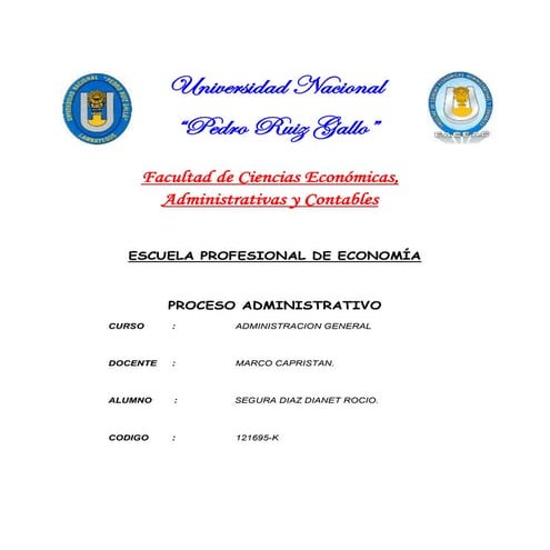 PROCESO ADMINISTRATIVO - APLICADO A UNA EMPRESA DE CALZADO