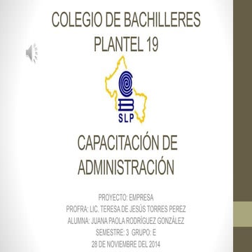 Capacitacion de Administración 