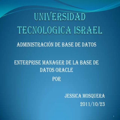 Administracion de Base de Datos JM