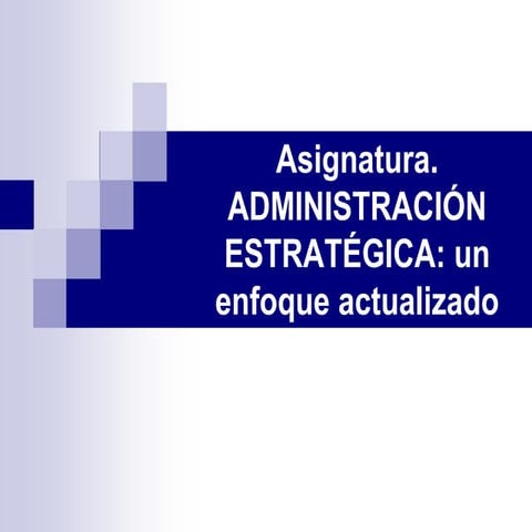 Administracion estrategica
