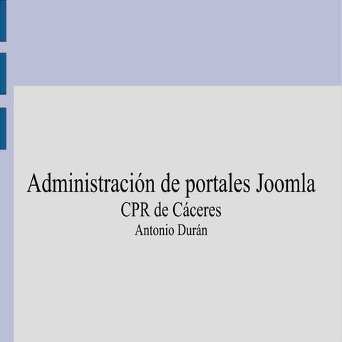 Administracion Joomla Ies 1