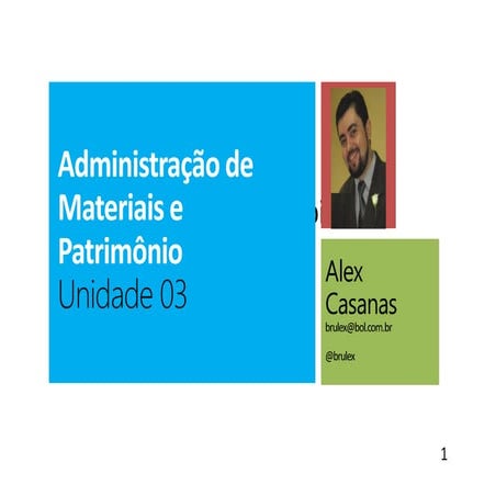 Administração de materiais unidade 03   14-06-07 - 108 - ppts 01 slide por fo...