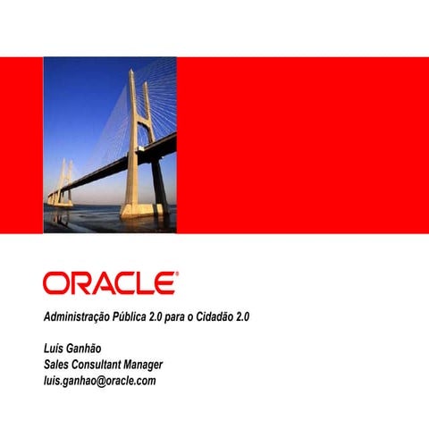 Administração Públlica 2.0... para o Cidadão 2.0