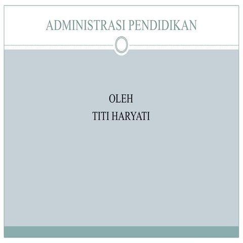 Administrasi pendidikan