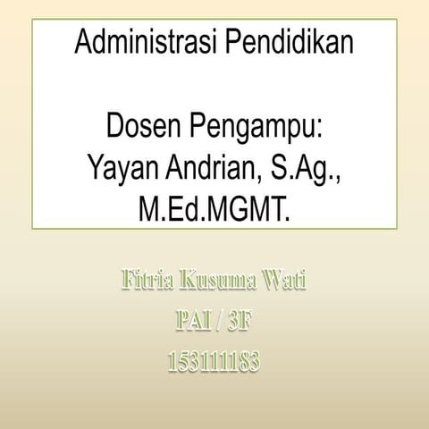 Bidang Garapan Personalia