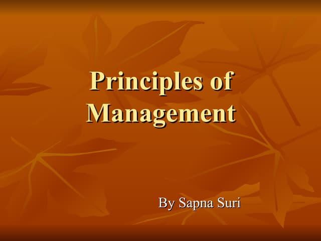 Functions, Nature, Level, Principles, of Management.ppt