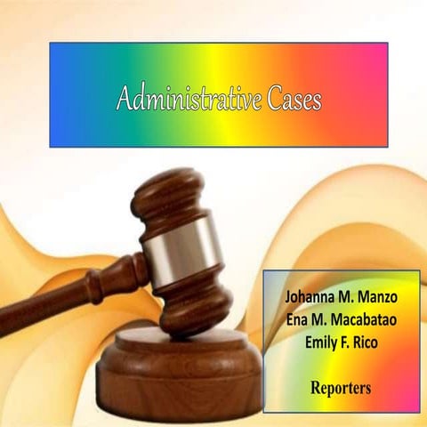Samples of Decided Administrative Cases in the Philippines