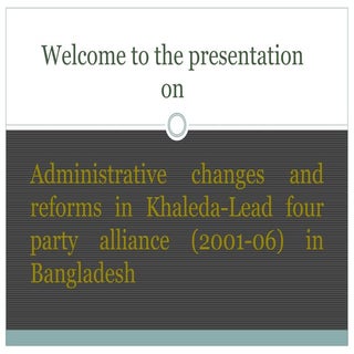 Administrative policies changes in ...