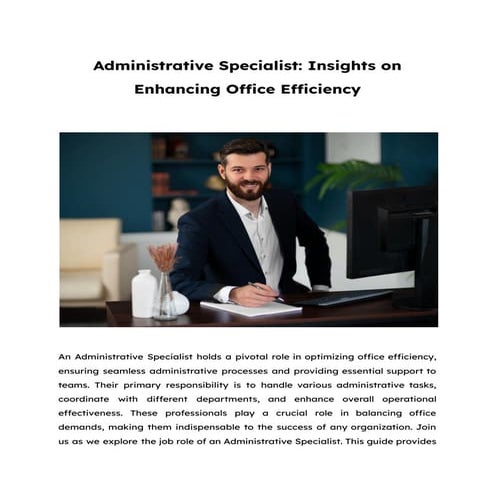 Administrative assistant | PPTX