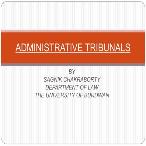 Administrative Tribunals