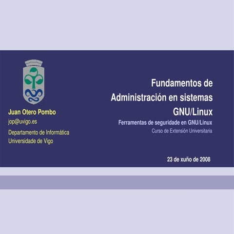 Fundamentos de administración de sistemas GNU/Linux