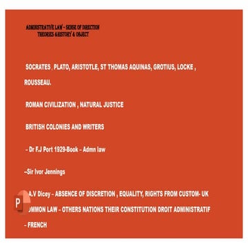 Admin ppt -1 Gifty oommen Evolution and Principles of Administrative Law: Fro...