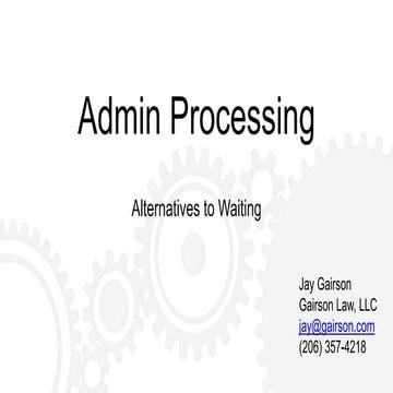 Visa "Administrative Processing" - Alternatives to Waiting