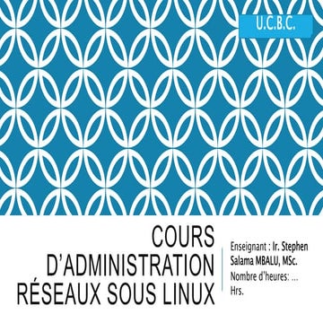 Admin reseaux sous linux   cours 3
