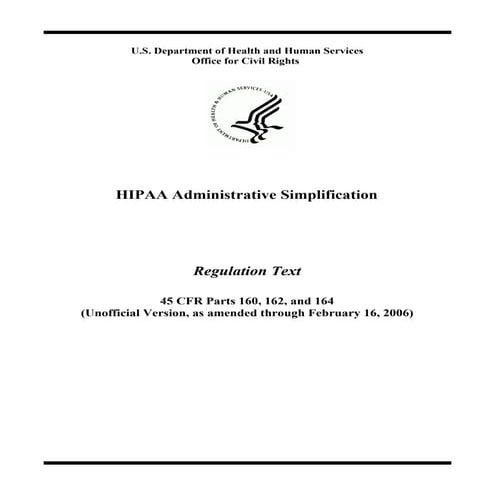 HIPAA Regs