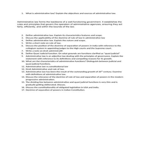 ADMINSITRATIVE LAW QUESTION PAPER QUESTION BANK.docx