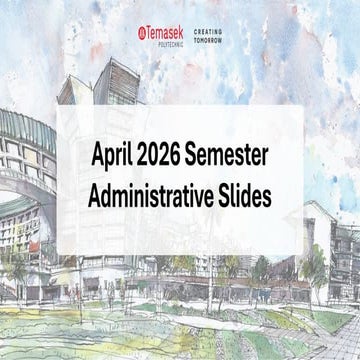 Comprehensive Guide to Temasek Polytechnic April 2026 Semester for CET ...