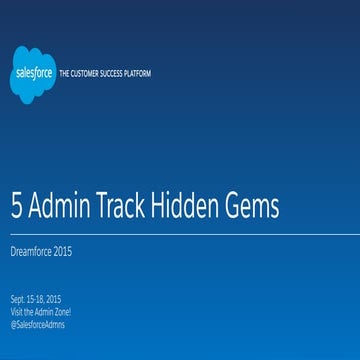 Admin Track Hidden Gems