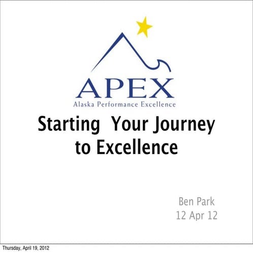 Alyeska Pipeline President Admiral Tom Barrett's Leadership Presentation to A...