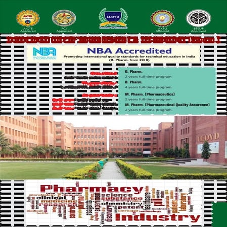 Lloyd Pharmacy College - M pharm, B Pharm and D pharm Course Admission
