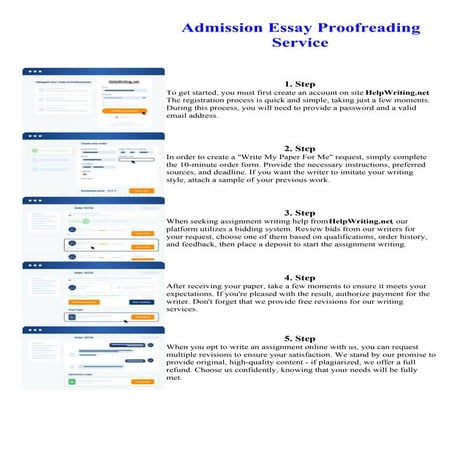 Admission Essay Proofreading Service. Online assignment writing service.