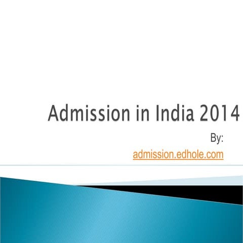 Admission in india 2014