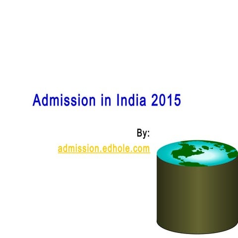 Admission in india 2015