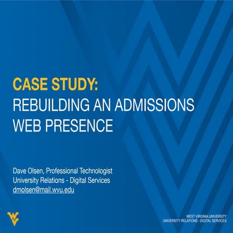 Case Study: Rebuilding an Admissions Web Presence