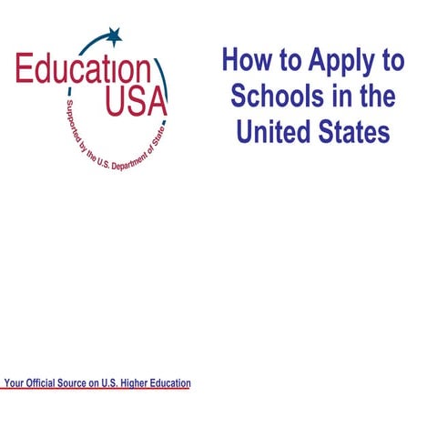 Admissions To The  U S Presentation