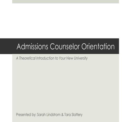 College admissions powerpoint | PPT