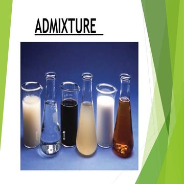 Comprehensive Guide to Concrete Admixtures: Types, Uses, and Benefits | PPT