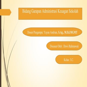 bidang garapan administrasi keuangan sekolah