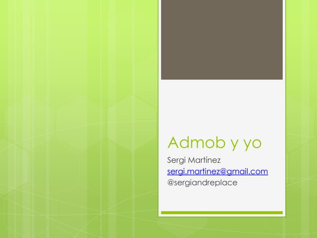 Admob y yo