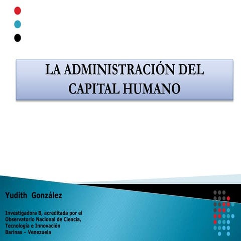 Administración de Capital Humano | PPTX