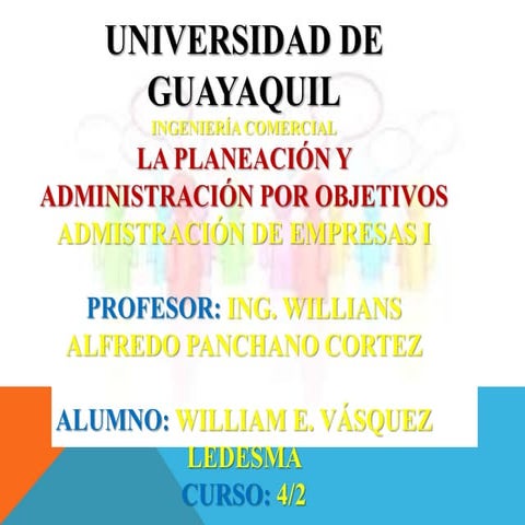 TEMA 1 ELEMENTOS ESENCIALES DE LA PLANEACION Y LA ADMINISTRACION POR ...