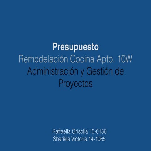 Remodelación de Cocina