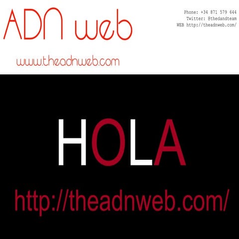 Adn web presentación breve